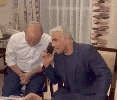 Yair Lapid Phone GIF by GIPHY News