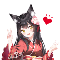 Heart Love Sticker by AniFest Anime Festival