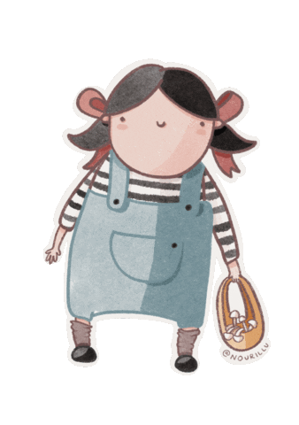 Girl Mushroom Sticker