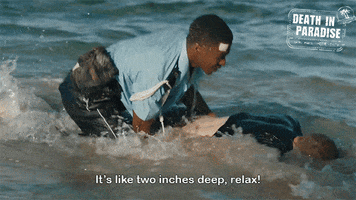 Drowning Not That Deep GIF by Death In Paradise