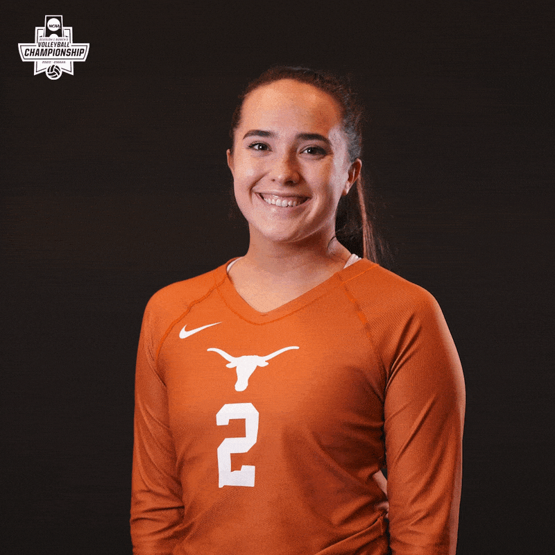 Texas Longhorns Volleyball GIF by NCAA Championships Find & Share on