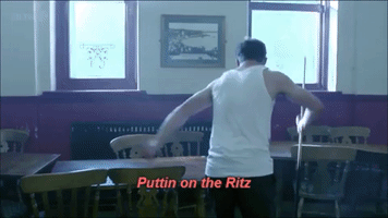 hadam10rose hal being human puttin on the ritz putting on the rits GIF