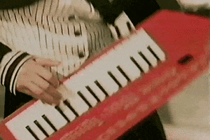 excited synth GIF