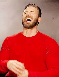 Image result for chris evans laughing gif