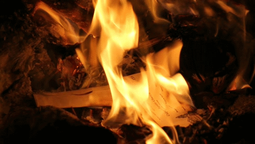 Image result for burning book gif