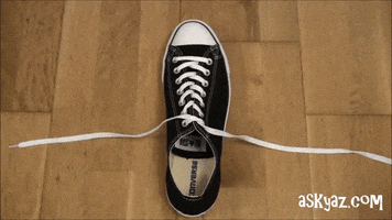 shoe tie GIF