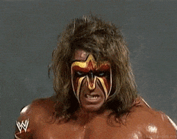 Ultimate Warrior 80S GIF by WWE