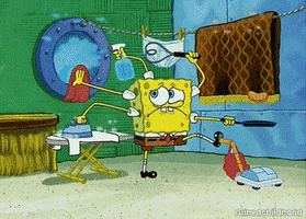 Cleaning Chores GIF by SpongeBob SquarePants
