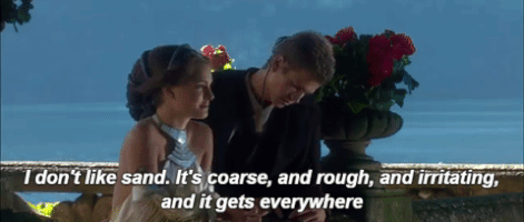 nighty-nitrogen star wars sand anakin skywalker attack of the clones GIF