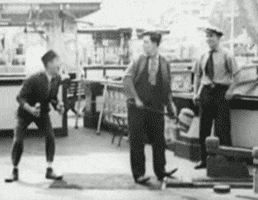 buster keaton love the 3rd background guy...minding his own business GIF by Maudit
