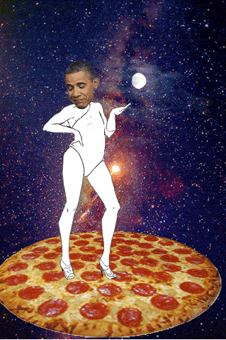 Obama Pizza beyonce gif
