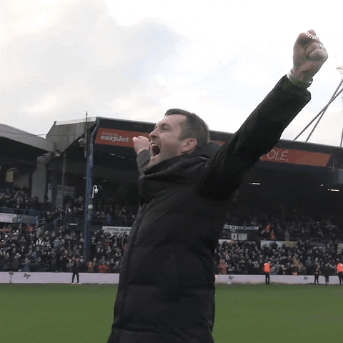 Happy Nathan Jones GIF by Luton Town FC