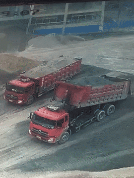 truck breaking GIF