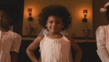 blue ivy afro GIF