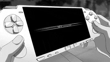 black and white manga GIF