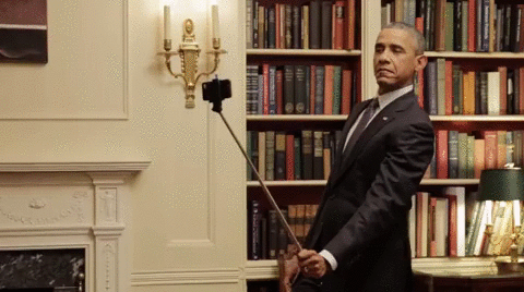 Barack Obama Selfie Stick GIF - Find &amp; Share on GIPHY