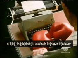 typing typewriter GIF