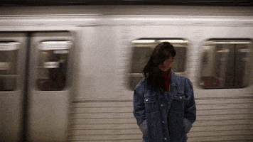 chicanoita girl train waiting toronto GIF