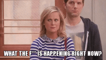 parks and recreation crazy what amy poehler confused