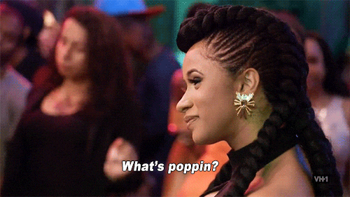 cardi b hello GIF