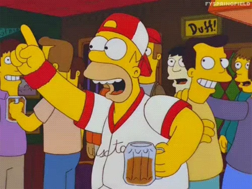 Happy Homer Simpson GIF
