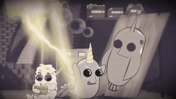 plopcartoons animation halloween frankenstein GIF