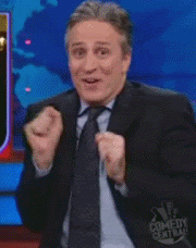 Excited Jon Stewart GIF - Find & Share on GIPHY