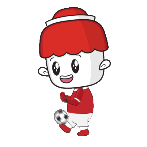 Happy Football Sticker by Makaroni Ngehe