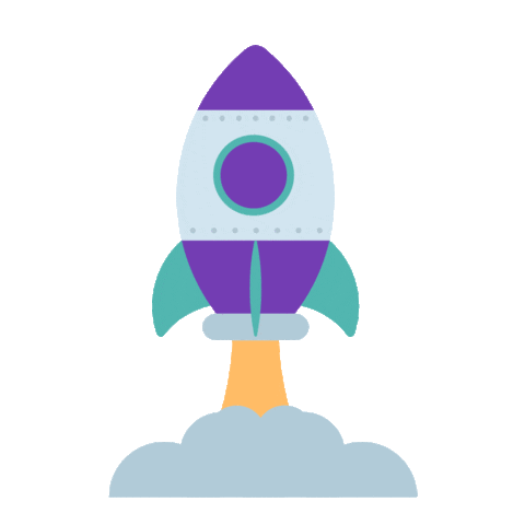 Rocket Lanã§Amento Sticker by Agenda Edu for iOS & Android | GIPHY