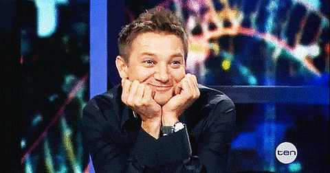Happy Jeremy Renner GIF - Find & Share on GIPHY