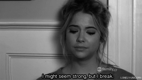 sad black and white GIF