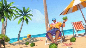 Chilling Pool Party GIF by League of Legends
