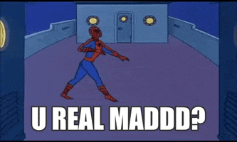 you mad spider man GIF