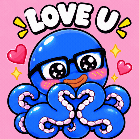 I Love You GIF by Professor Octo