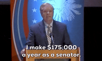 Lindsey Graham Salary GIF by Election 2020