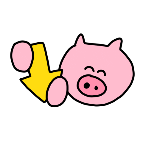 Pig Arrows Sticker