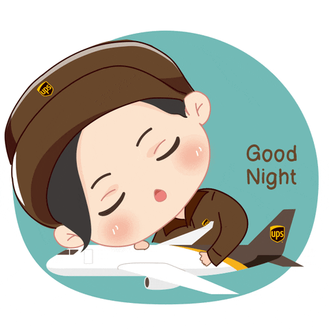 Tired Good Night GIF by UPS Asia Pacific