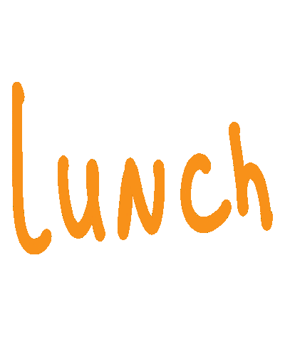 Lunch Peach Sticker