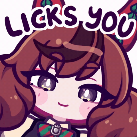 Umamusume Licking GIF