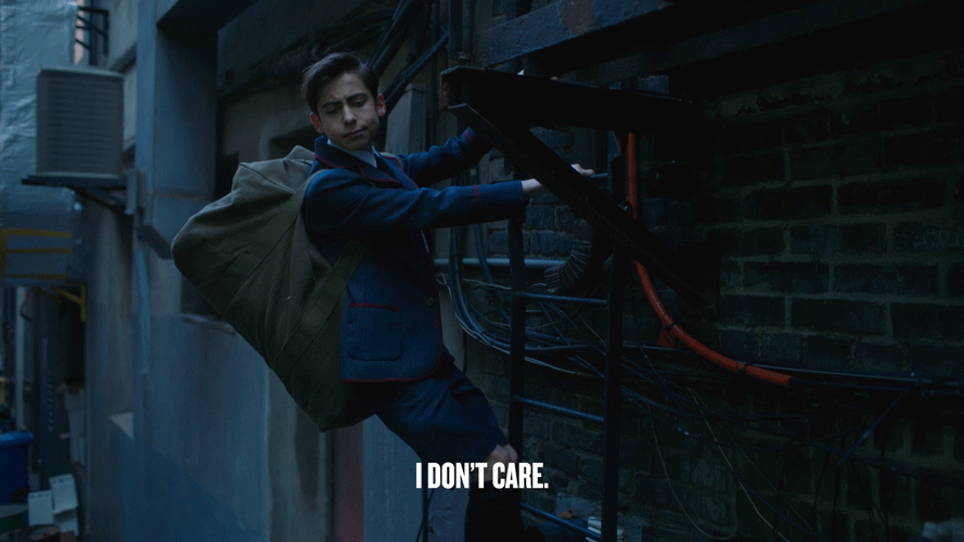 Netflix I Dont Care GIF by The Umbrella Academy