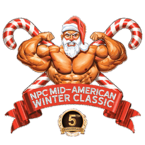 Bodybuilding Winterclassic Sticker by NPC Mid-American Winter Classic