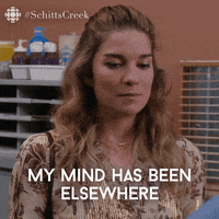 Mind Elsewhere Schitts Creek GIF by CBC