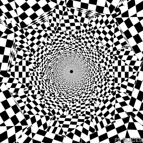 mesmerizing black and white GIF by Pi-Slices