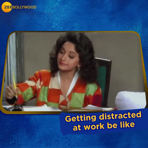 happy distractions at work GIF by Zee Bollywood