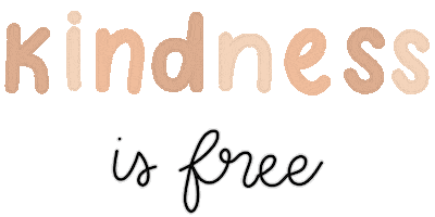 Kindness Is Free Sticker by bujo and doodles