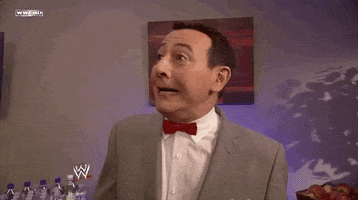 you cant see me pee wee herman GIF by WWE