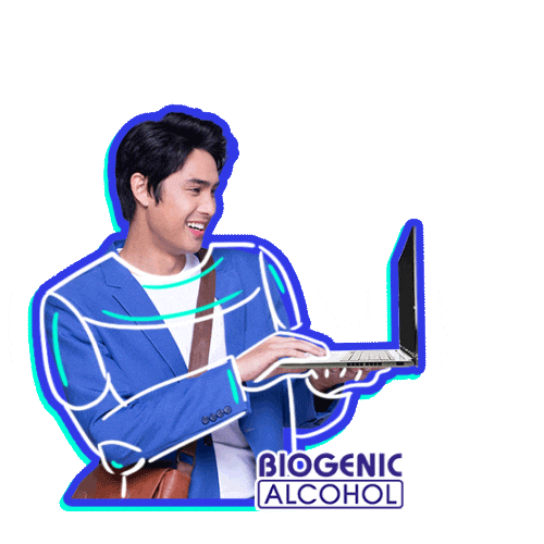 Work Laptop Sticker by Biogenic Alcohol