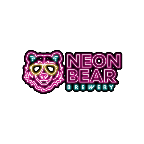 Beer Neon Sticker by NeonBearBrewery