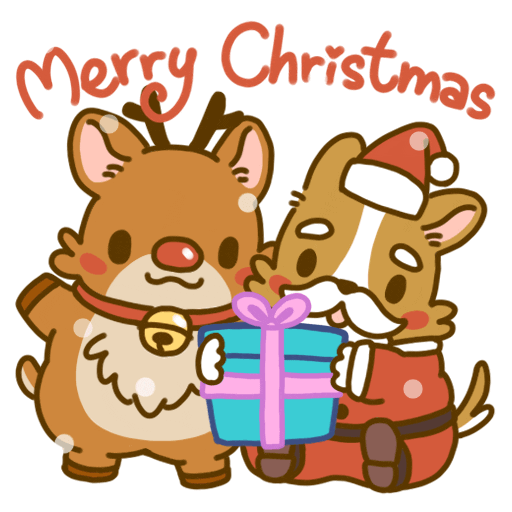 Merry Christmas GIF by Lazy Corgi - Find & Share on GIPHY