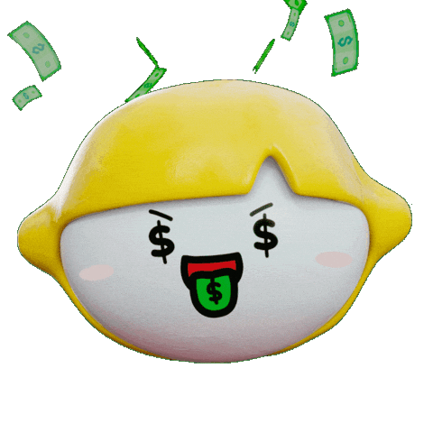 Money Mascot Sticker